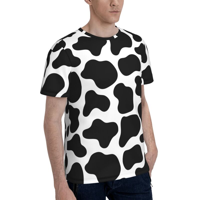 3D Print Cow Men's Short Sleeve T Shirt