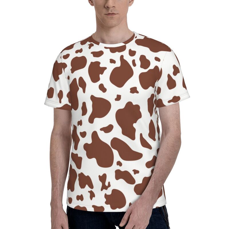 cow print mens shirt