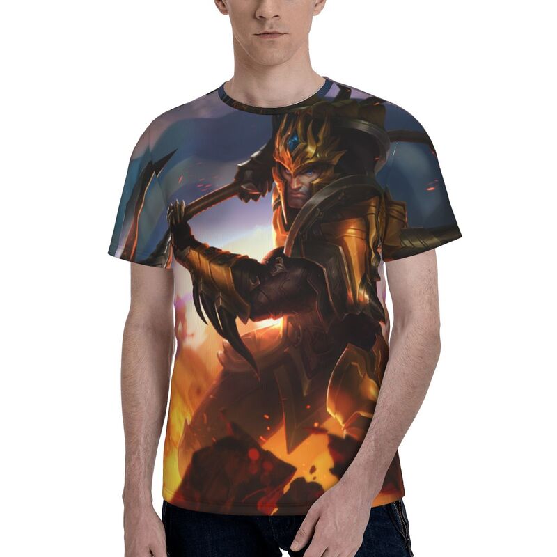 JARVAN IV THE EXEMPLAR OF DEMACIA Men's Short Sleeve T Shirt Full 3D printed