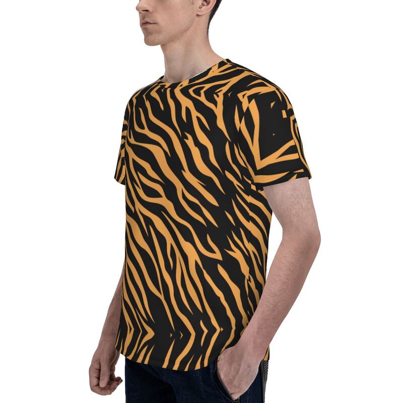 3D Print Cool Tiger Men's Short Sleeve T Shirt