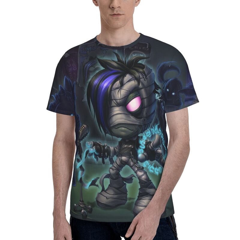 Amumu Men's Short Sleeve T Shirt Full 3D printed