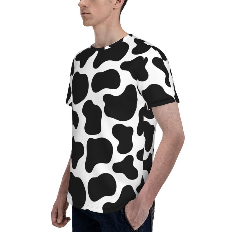 3D Print Cow Men's Short Sleeve T Shirt