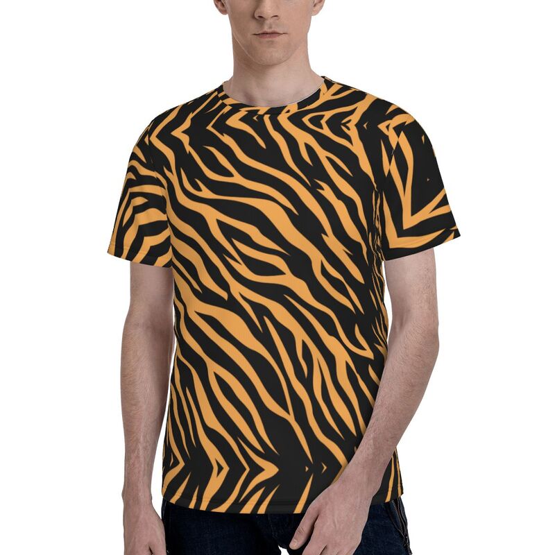 3D Print Cool Tiger Men's Short Sleeve T Shirt