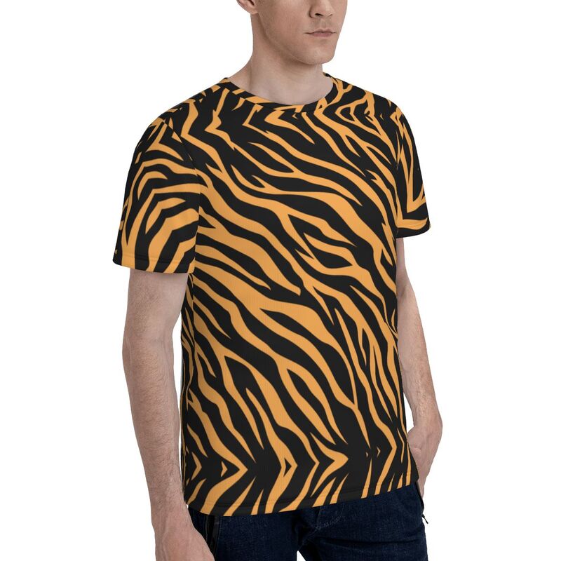 3D Print Cool Tiger Men's Short Sleeve T Shirt