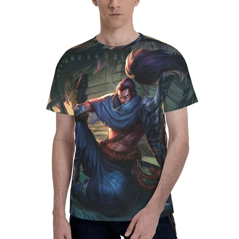 YASUO THE UNFORGIVEN Men's Short Sleeve T Shirt Full 3D printed