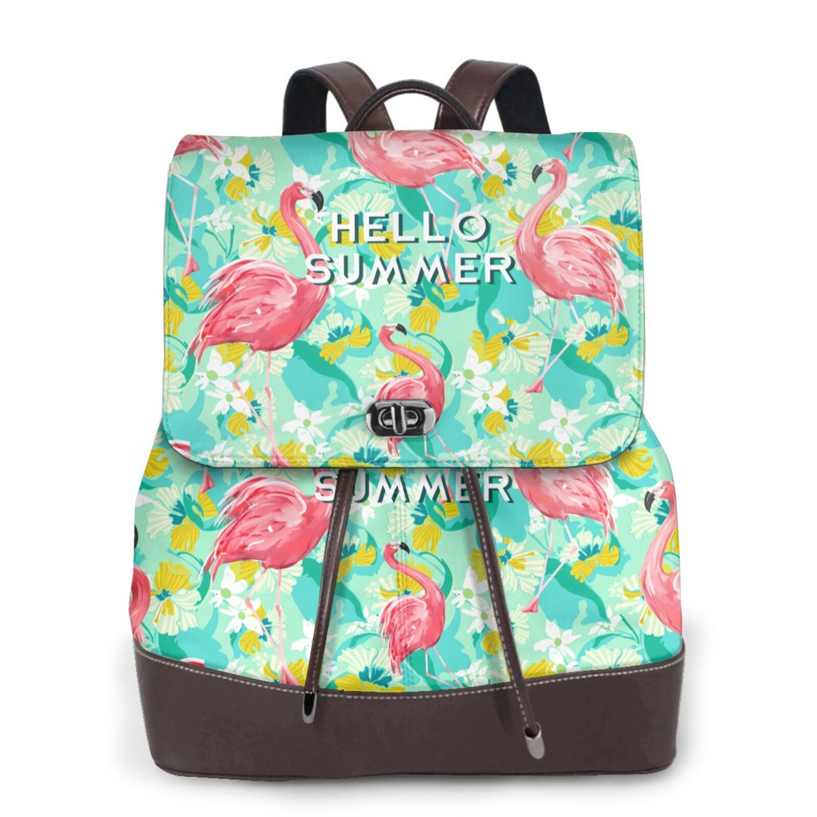 Flamingo Women's leather backpack