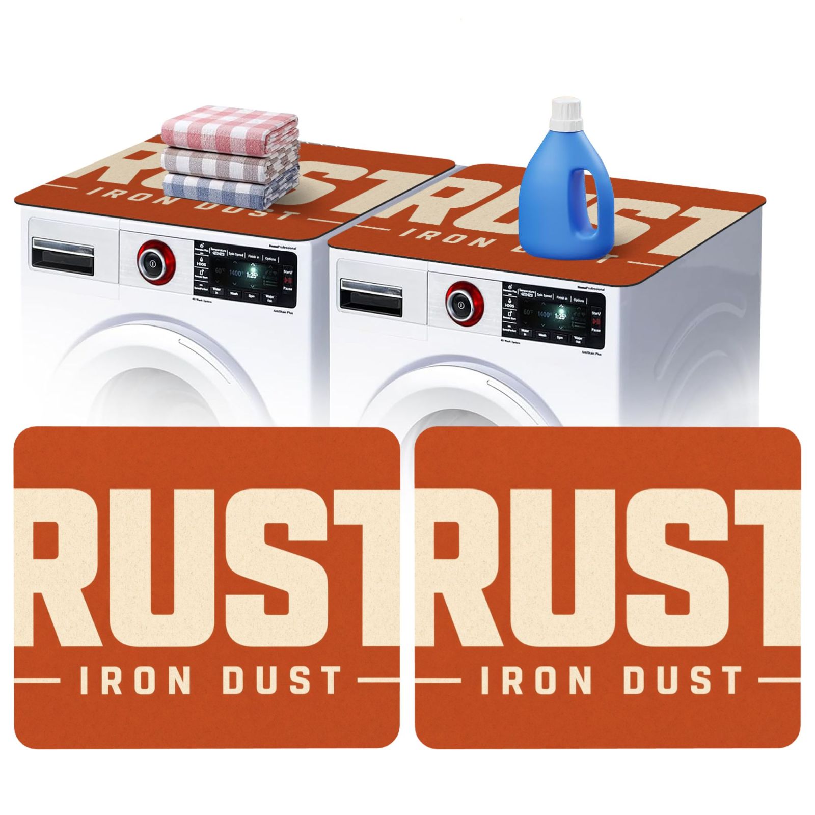 rusttxt_pad_2481x2087 Washing machine dust cover 2 pcs