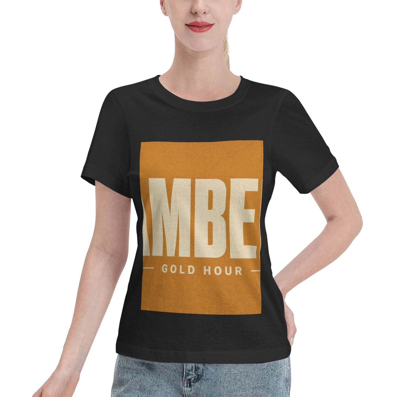 ambertxt_tee_1103x1497 Women's Basic Short Sleeve T-Shirt