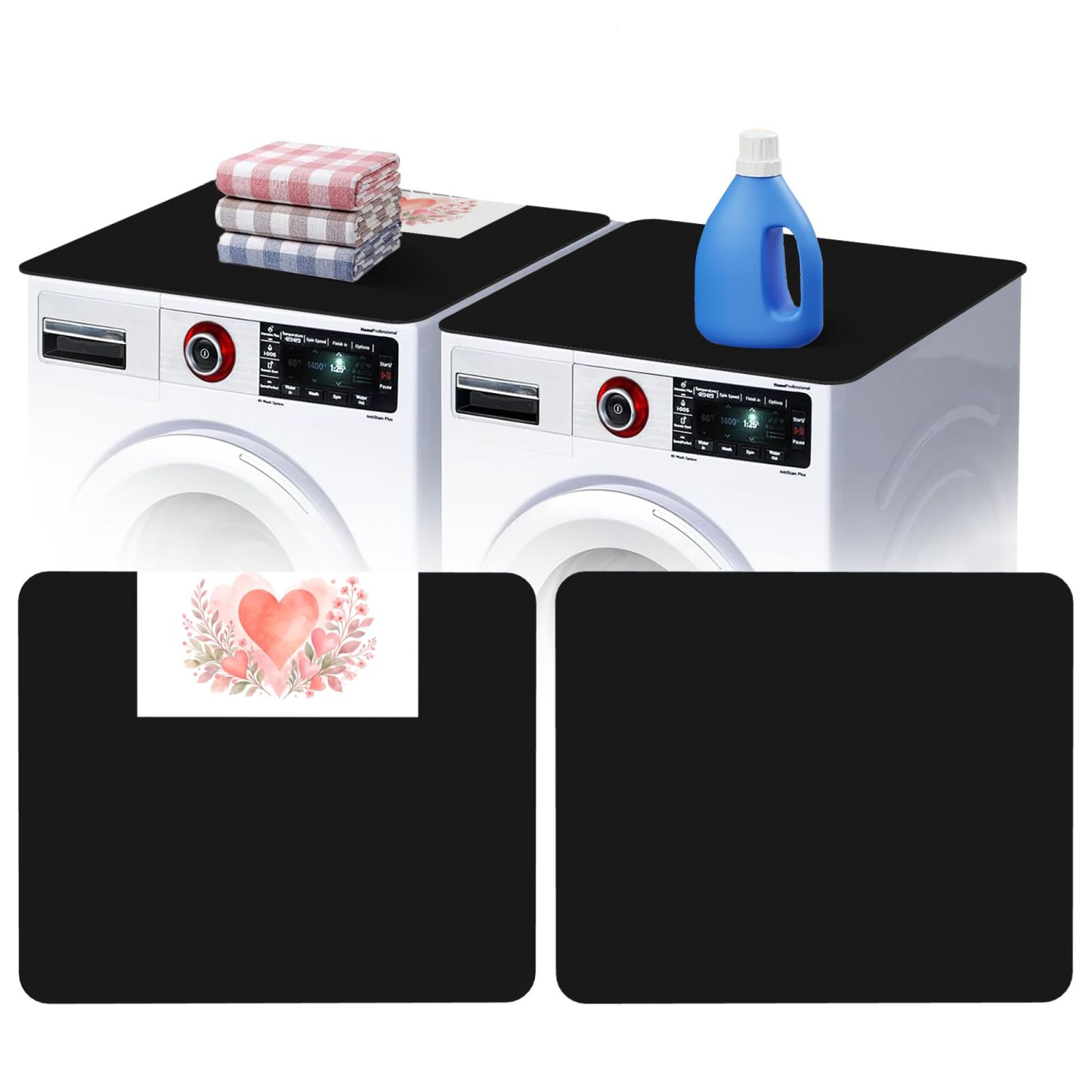 valentine Washing machine dust cover 2 pcs