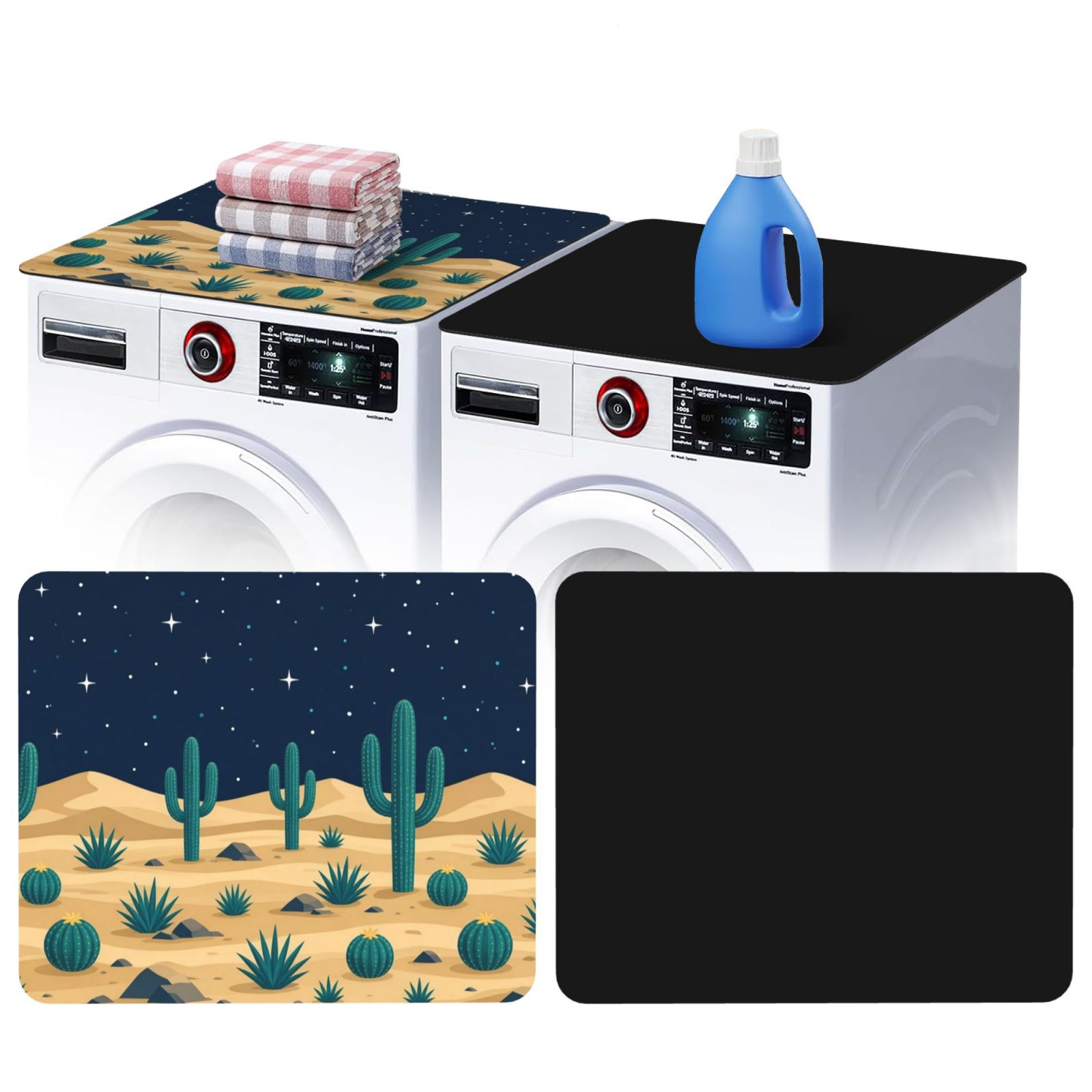 cactusnight_pad_2481x2087 Washing machine dust cover 2 pcs