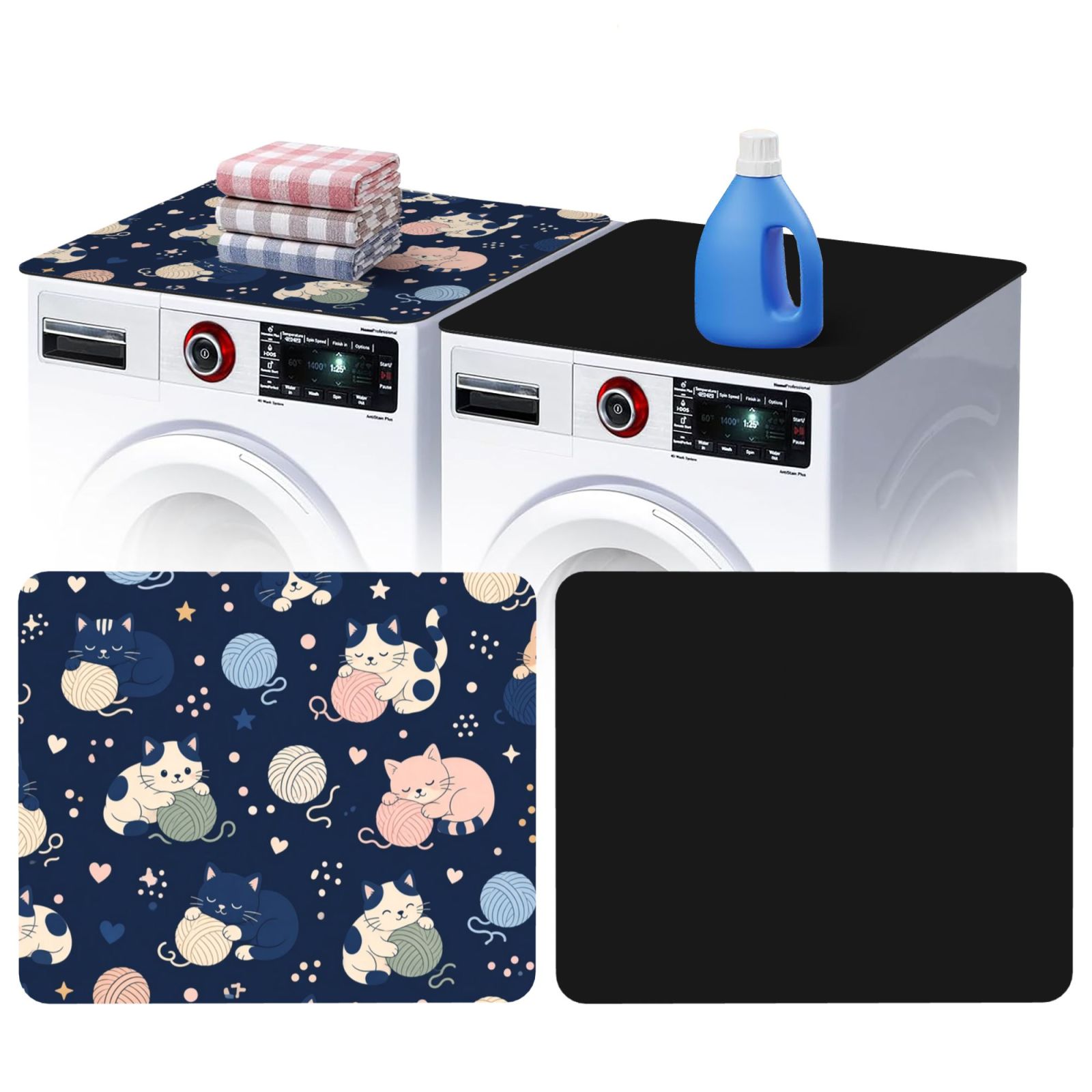 catsyarn2_pad_2481x2087 Washing machine dust cover 2 pcs