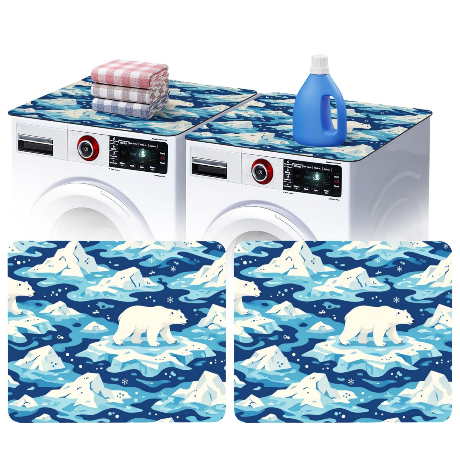 polarbear2_pad_2481x2087 Washing machine dust cover 2 pcs