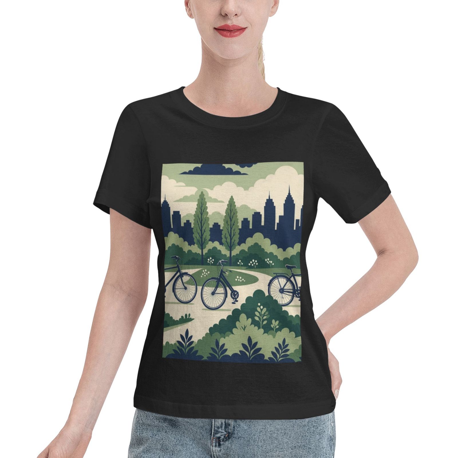 cityride_tee_1103x1497 Women's Basic Short Sleeve T-Shirt