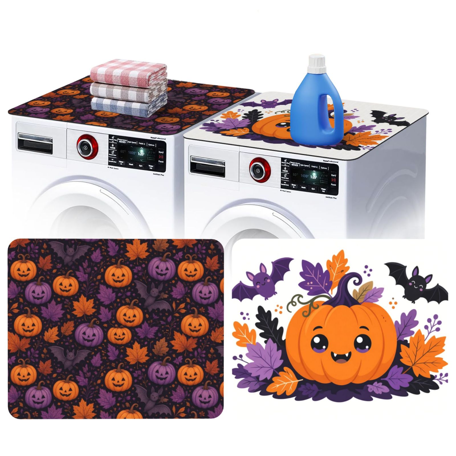 halloween_pad_2481x2087 Washing machine dust cover 2 pcs
