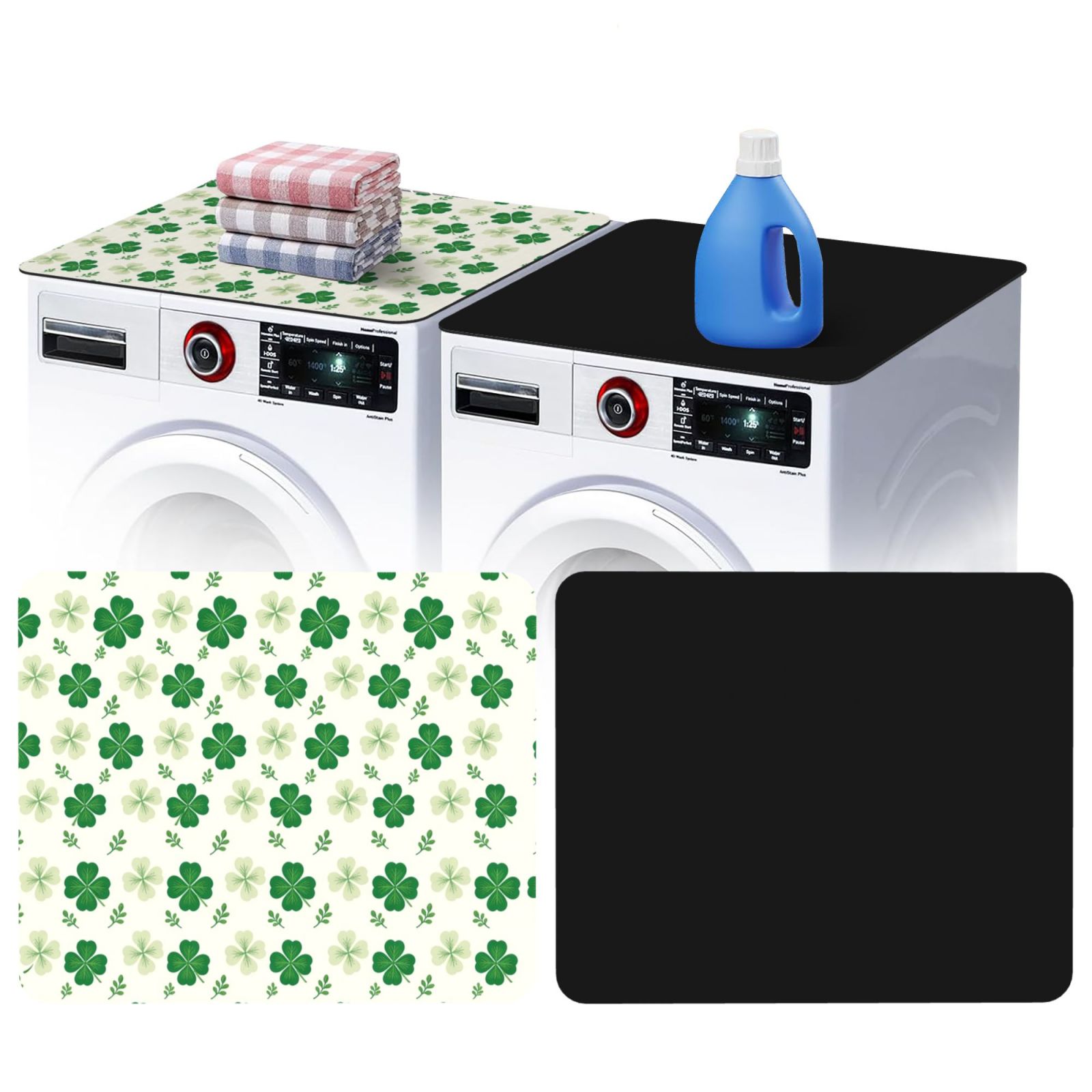 cloverluck_pad_2481x2087 Washing machine dust cover 2 pcs