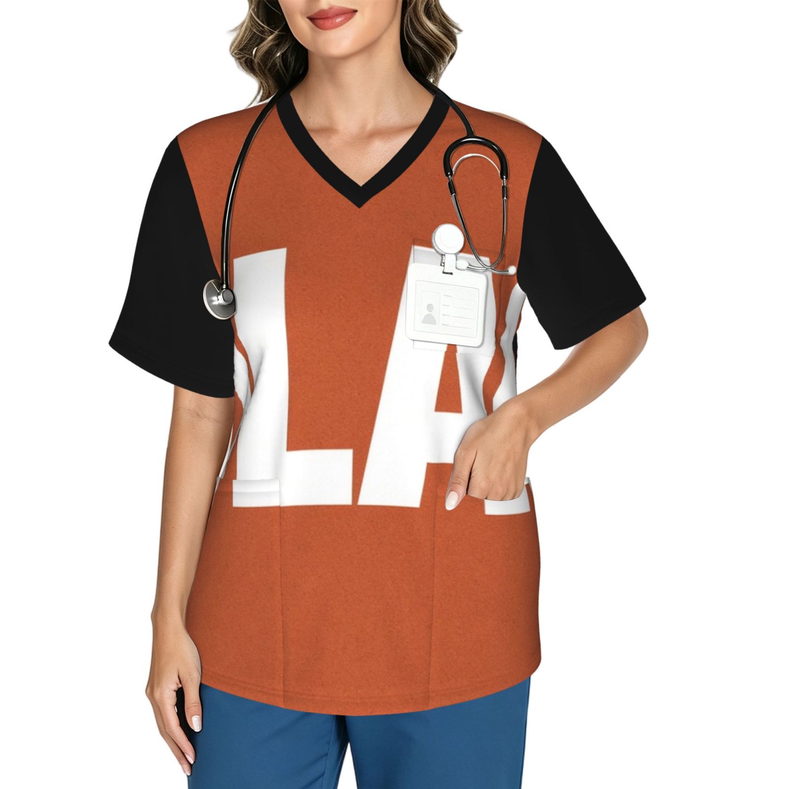 solace_scrub_2496x2991 Women's V neck scrub top