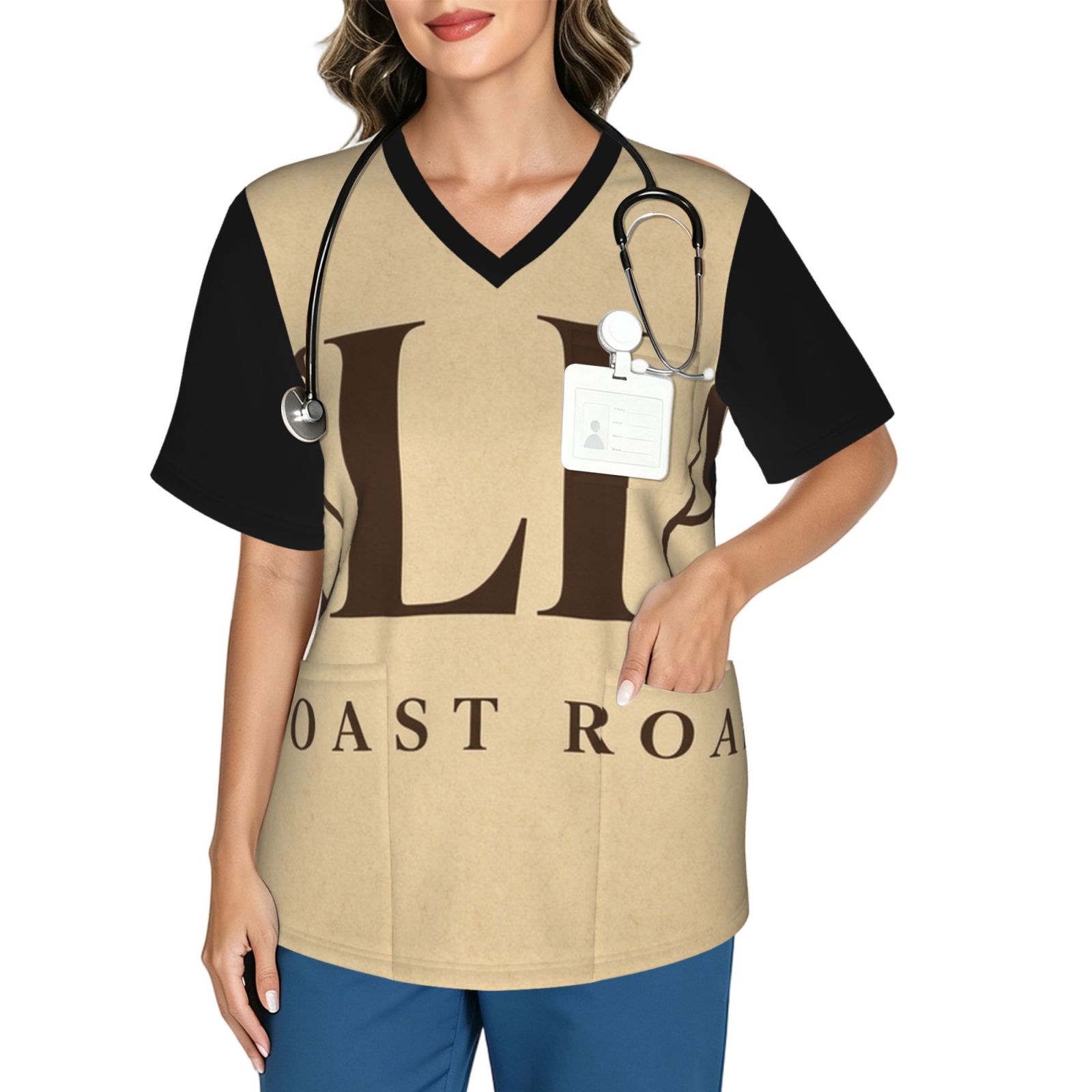 julian_scrub_2496x2991 Women's V neck scrub top