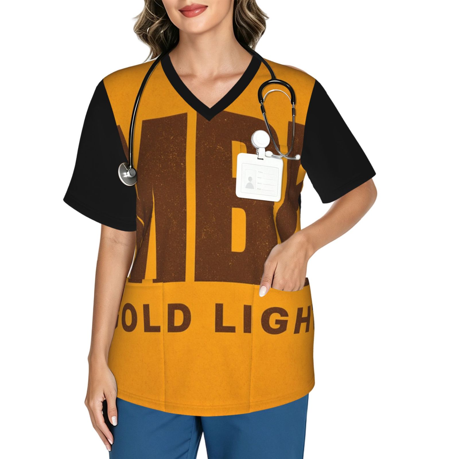 amber_scrub_2496x2991 Women's V neck scrub top